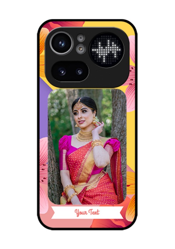 Nothing Phone 4A Pro 5G Custom Glass Phone Case - 3 Image With Vintage Floral Design