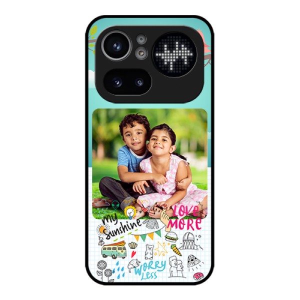 Nothing Phone 4A Pro 5G Custom Glass Phone Case - Doodle Love Design
