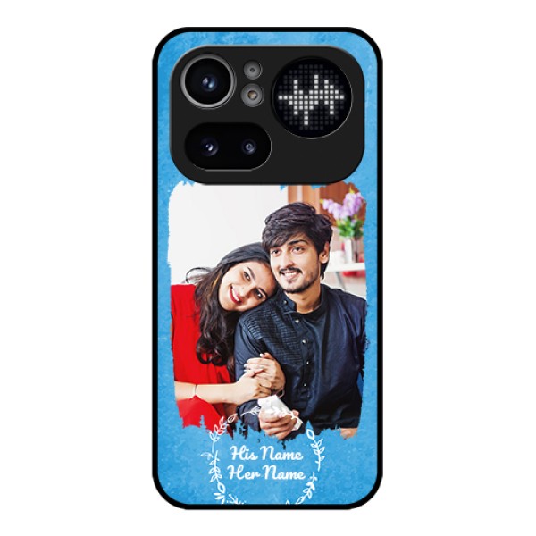 Nothing Phone 4A Pro 5G Custom Glass Phone Case - Blue Color Vintage Design Nothing Phone 4A Pro 5G Custom Glass Phone Case - Blue Color Vintage Design