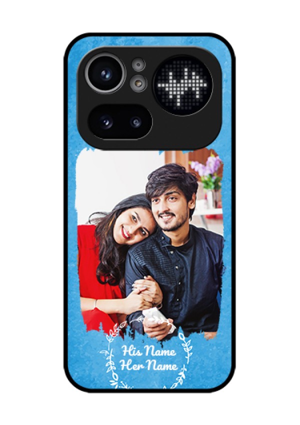 Nothing Phone 4A Pro 5G Custom Glass Phone Case - Blue Color Vintage Design