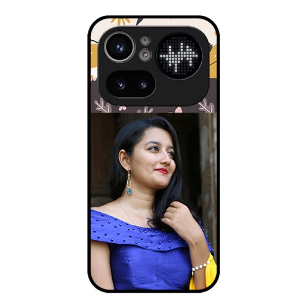 Nothing Phone 4A Pro 5G Custom Glass Phone Case - Stylish Floral Design