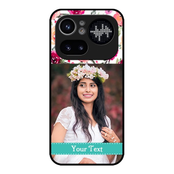 Nothing Phone 4A Pro 5G Custom Glass Phone Case - Water Colors Floral Design Nothing Phone 4A Pro 5G Custom Glass Phone Case - Water Colors Floral Design