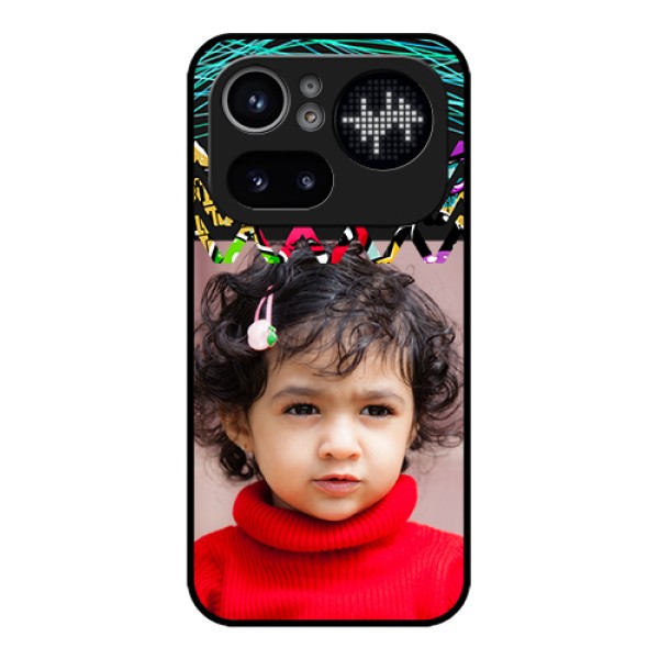 Nothing Phone 4A Pro 5G Custom Glass Phone Case - Neon Abstract Design