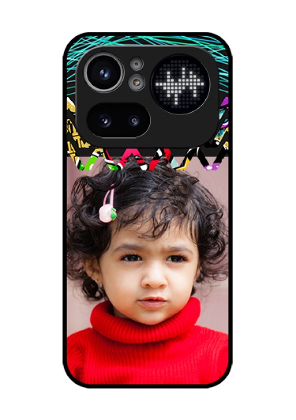Nothing Phone 4A Pro 5G Custom Glass Phone Case - Neon Abstract Design