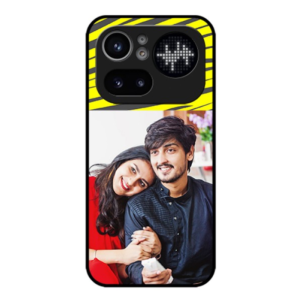 Nothing Phone 4A Pro 5G Custom Glass Phone Case - Yellow Abstract Design Nothing Phone 4A Pro 5G Custom Glass Phone Case - Yellow Abstract Design