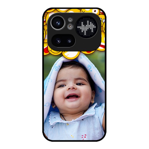 Nothing Phone 4A Pro 5G Custom Glass Phone Case - With Smiley Emoji Design Nothing Phone 4A Pro 5G Custom Glass Phone Case - With Smiley Emoji Design