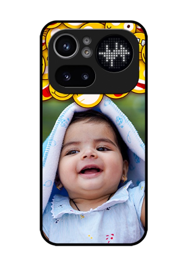 Nothing Phone 4A Pro 5G Custom Glass Phone Case - With Smiley Emoji Design
