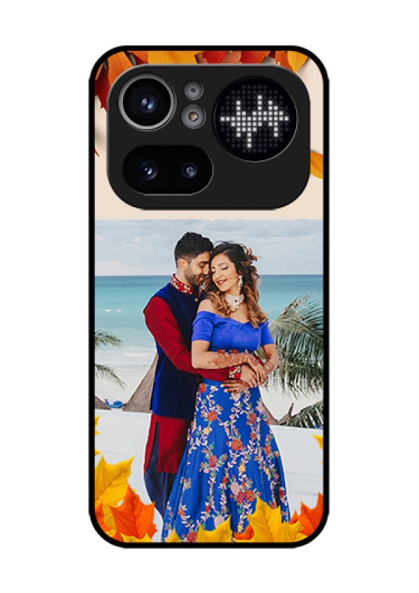 Nothing Phone 4A Pro 5G Custom Glass Phone Case - Autumn Maple Leaves Design