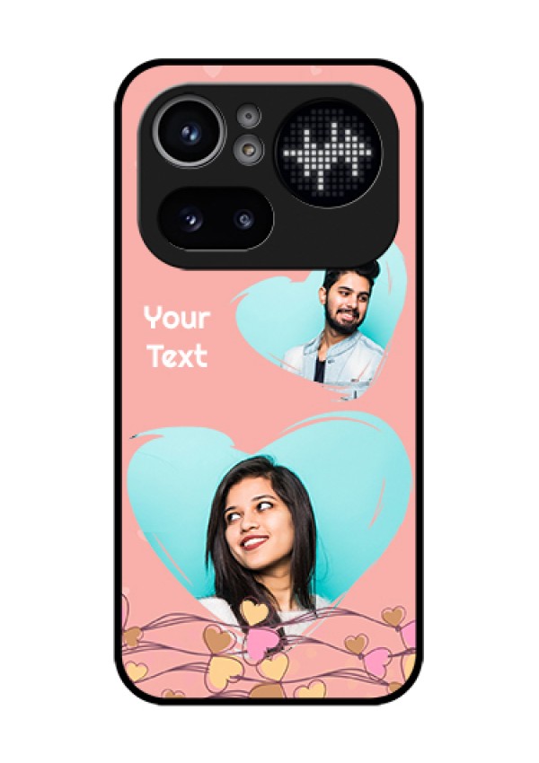 Nothing Phone 4A Pro 5G Custom Glass Phone Case - Love Doodle Design