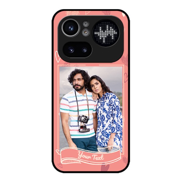Nothing Phone 4A Pro 5G Custom Glass Phone Case - Love Doodle Art Design