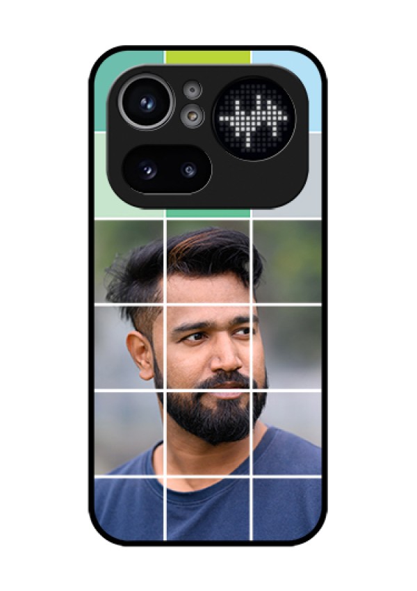 Nothing Phone 4A Pro 5G Custom Glass Phone Case - With White Box Pattern