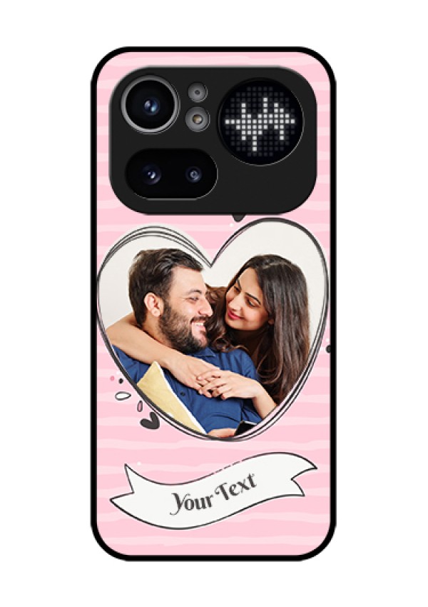 Nothing Phone 4A Pro 5G Custom Glass Phone Case - Vintage Heart Design
