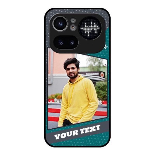 Nothing Phone 4A Pro 5G Custom Glass Phone Case - Background Pattern Design With Quote