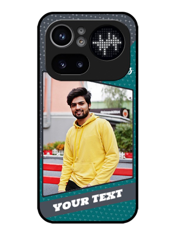Custom Nothing Phone 4A Pro 5G Custom Glass Phone Case - Background Pattern Design With Quote