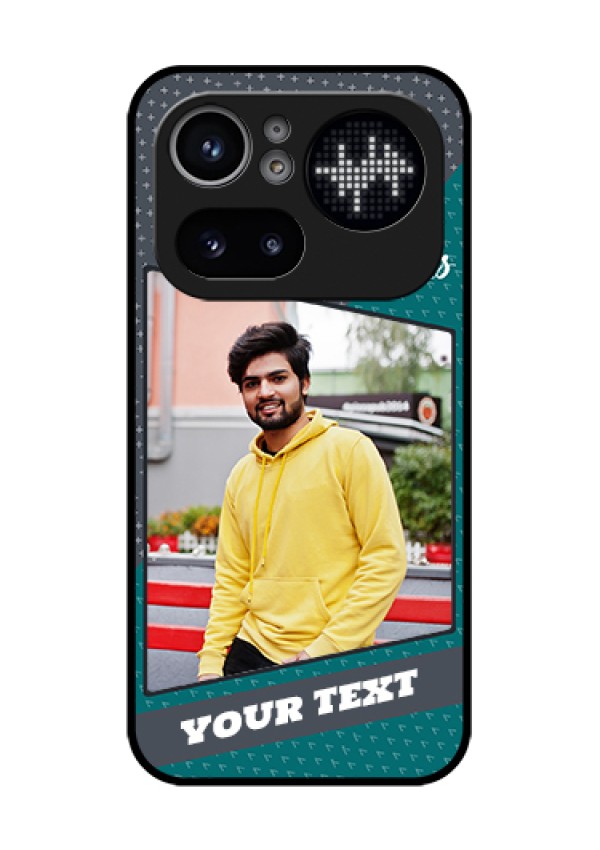 Nothing Phone 4A Pro 5G Custom Glass Phone Case - Background Pattern Design With Quote