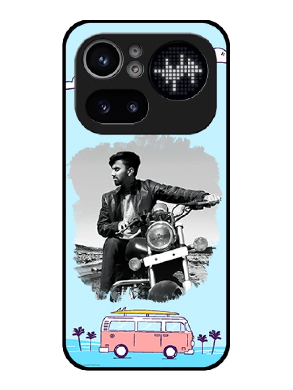 Custom Nothing Phone 4A Pro 5G Custom Glass Phone Case - Travel & Adventure Design