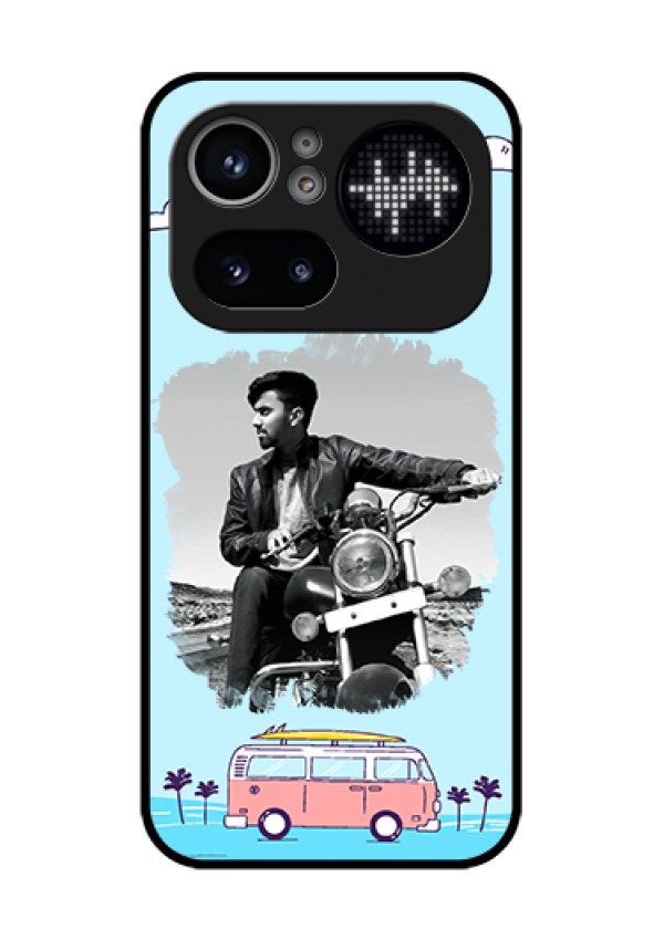 Nothing Phone 4A Pro 5G Custom Glass Phone Case - Travel & Adventure Design