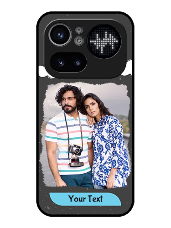 Custom Nothing Phone 4A Pro 5G Custom Glass Phone Case - Splashes With Love Doodles Design