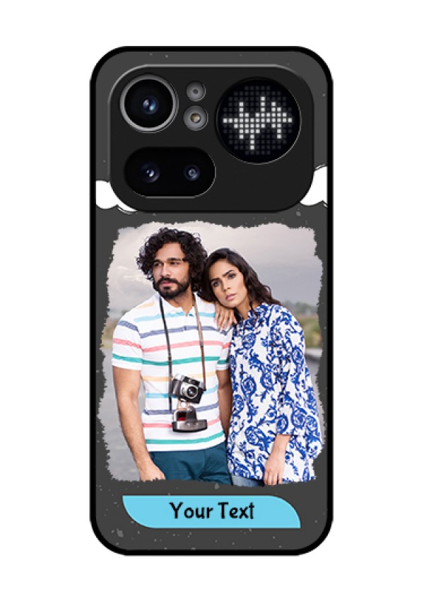 Nothing Phone 4A Pro 5G Custom Glass Phone Case - Splashes With Love Doodles Design