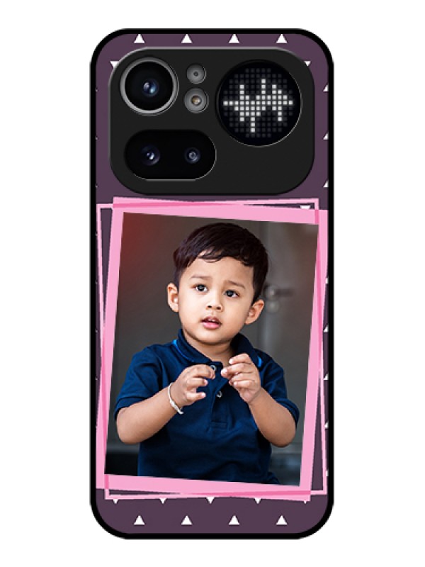 Custom Nothing Phone 4A Pro 5G Custom Glass Phone Case - Triangle Pattern Dotted Design