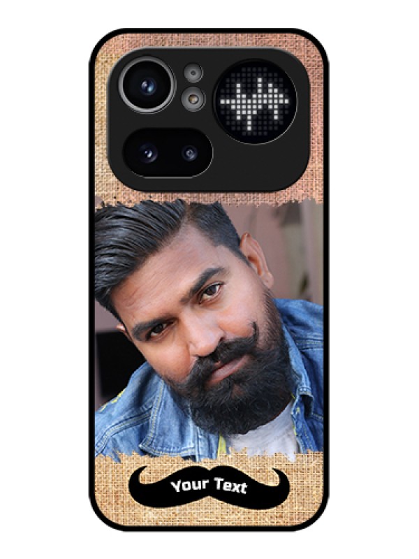 Custom Nothing Phone 4A Pro 5G Custom Glass Phone Case - With Texture Design