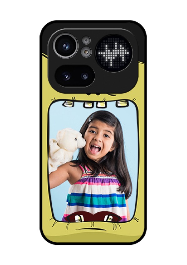 Nothing Phone 4A Pro 5G Custom Glass Phone Case - Cartoon Monster Back Case Design