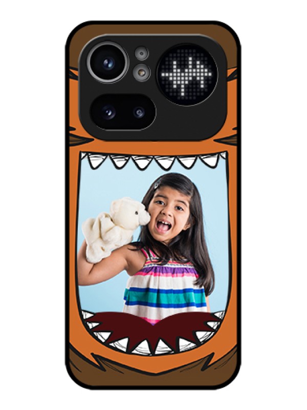 Custom Nothing Phone 4A Pro 5G Custom Glass Phone Case - Owl Monster Back Case Design