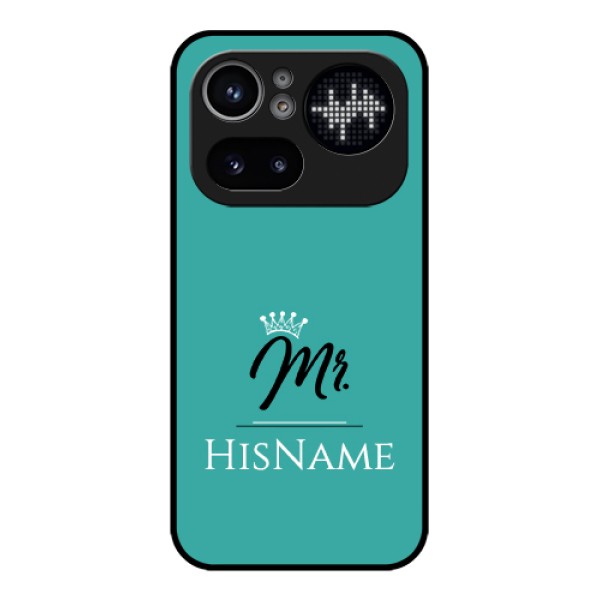 Nothing Phone 4A Pro 5G Custom Glass Phone Case - Mr With Name Design