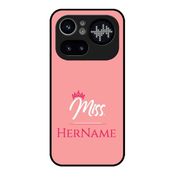 Nothing Phone 4A Pro 5G Custom Glass Phone Case - Mrs With Name Design