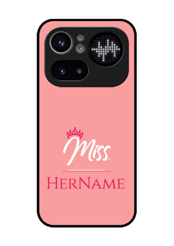 Nothing Phone 4A Pro 5G Custom Glass Phone Case - Mrs With Name Design