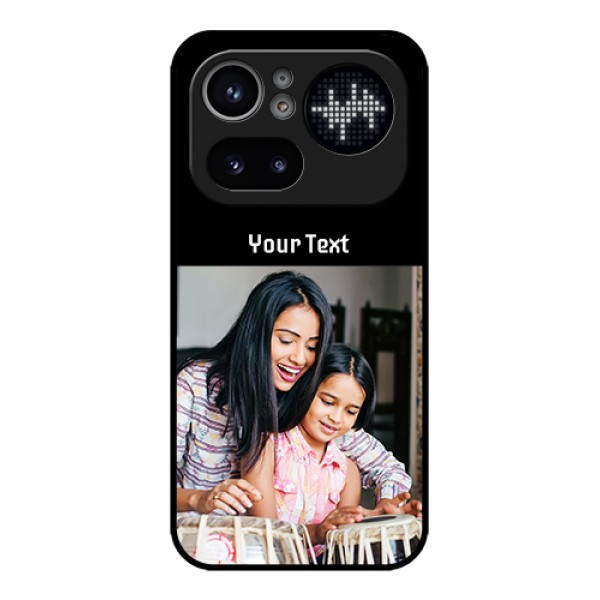 Nothing Phone 4A Pro 5G Custom Glass Phone Case - Photo With Name Design Nothing Phone 4A Pro 5G Custom Glass Phone Case - Photo With Name Design