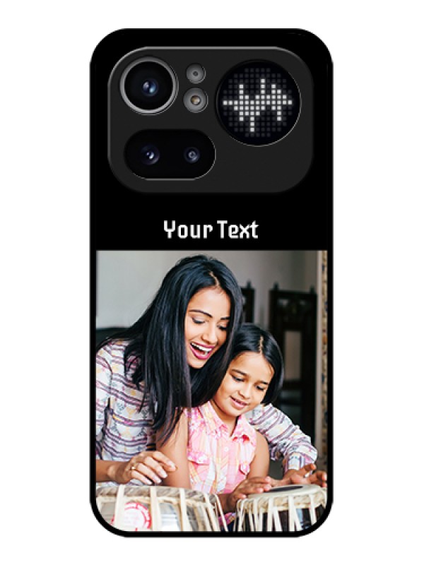 Custom Nothing Phone 4A Pro 5G Custom Glass Phone Case - Photo With Name Design