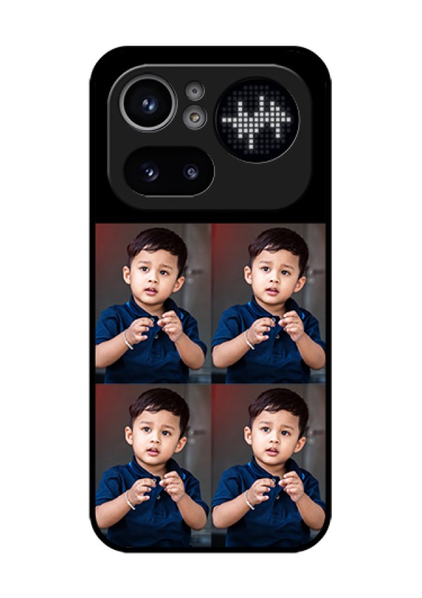 Nothing Phone 4A Pro 5G Custom Glass Phone Case - 4 Image Holder Design