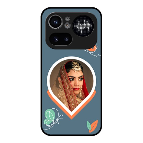 Nothing Phone 4A Pro 5G Custom Glass Phone Case - Droplet Butterflies Design Nothing Phone 4A Pro 5G Custom Glass Phone Case - Droplet Butterflies Design