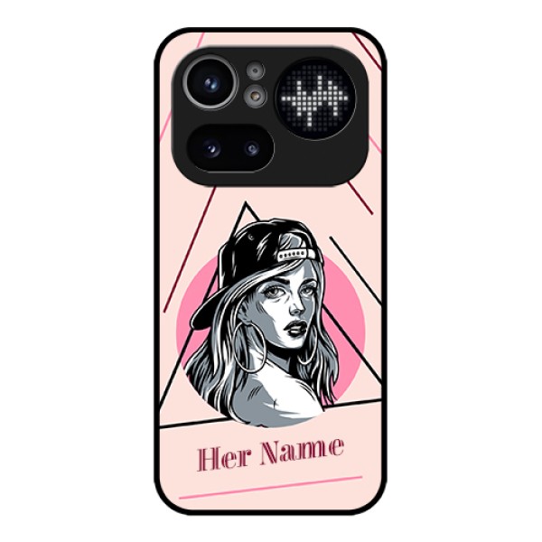 Nothing Phone 4A Pro 5G Custom Glass Phone Case - Rockstar Girl Design