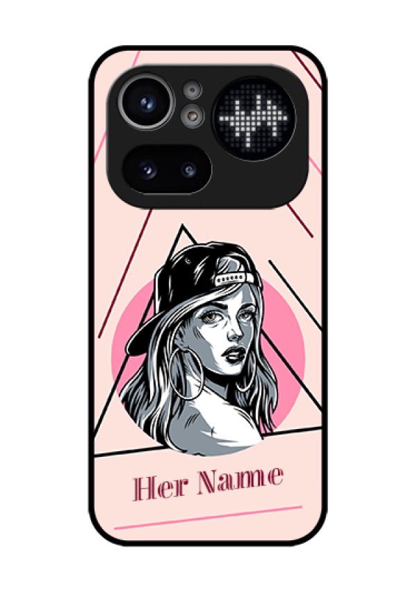 Nothing Phone 4A Pro 5G Custom Glass Phone Case - Rockstar Girl Design
