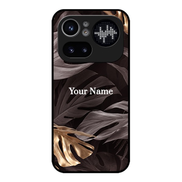 Nothing Phone 4A Pro 5G Custom Glass Phone Case - Wild Leaves Digital Paint Design