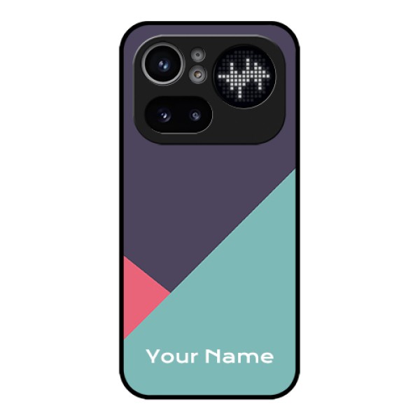 Nothing Phone 4A Pro 5G Custom Glass Phone Case - Tri Color Abstract Design Nothing Phone 4A Pro 5G Custom Glass Phone Case - Tri Color Abstract Design