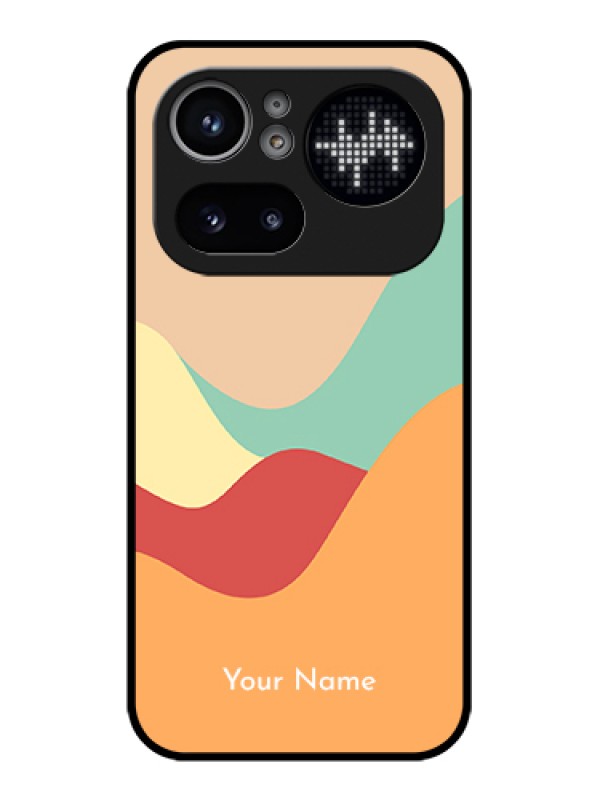 Custom Nothing Phone 4A Pro 5G Custom Glass Phone Case - Ocean Waves Multi - Colour Design