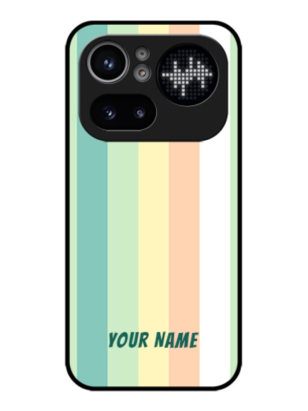 Custom Nothing Phone 4A Pro 5G Custom Glass Phone Case - Multi - Colour Stripes Design