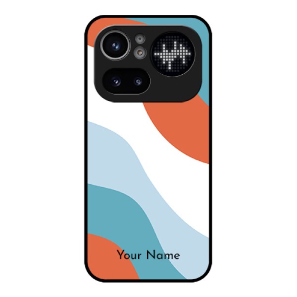 Nothing Phone 4A Pro 5G Custom Glass Phone Case - Coloured Waves Design