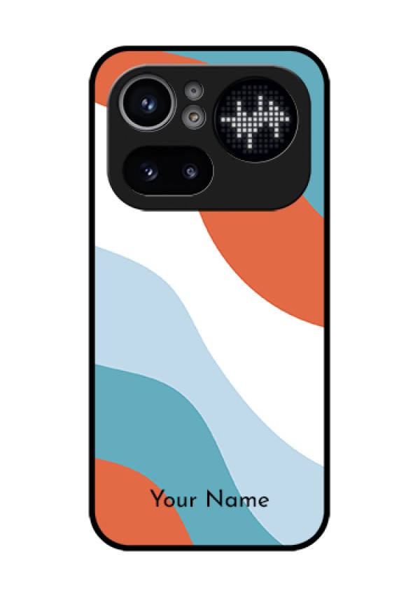 Nothing Phone 4A Pro 5G Custom Glass Phone Case - Coloured Waves Design