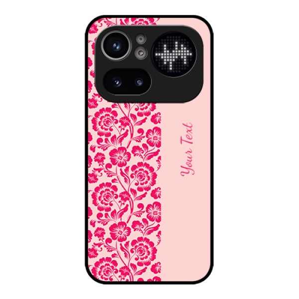 Nothing Phone 4A Pro 5G Custom Glass Phone Case - Attractive Floral Pattern Design
