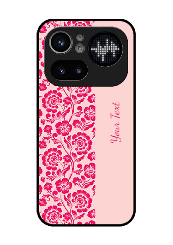 Nothing Phone 4A Pro 5G Custom Glass Phone Case - Attractive Floral Pattern Design