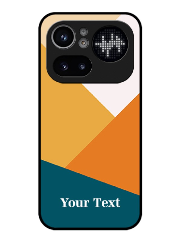 Custom Nothing Phone 4A Pro 5G Custom Glass Phone Case - Stacked Multi - Colour Design