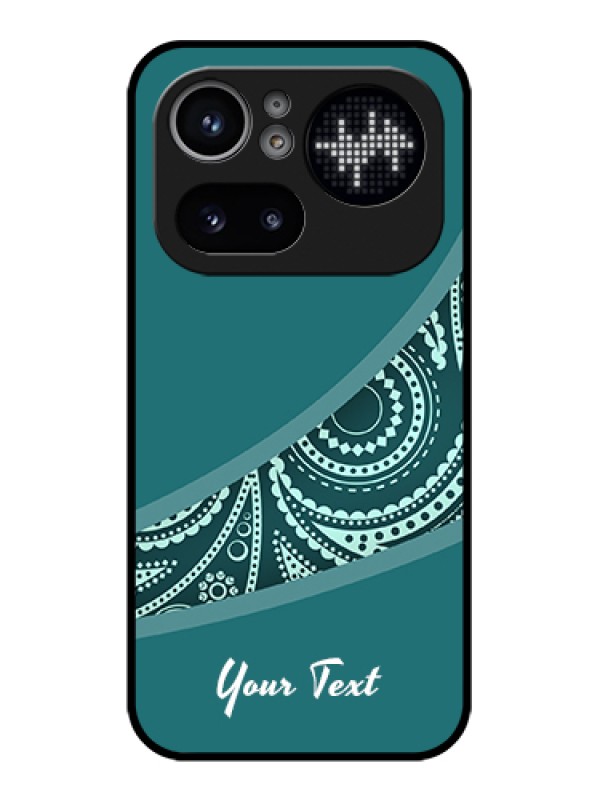 Custom Nothing Phone 4A Pro 5G Custom Glass Phone Case - Semi Visible Floral Design