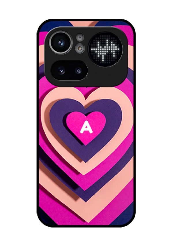 Nothing Phone 4A Pro 5G Custom Glass Phone Case - Cute Heart Pattern Design