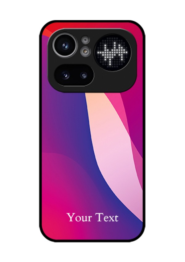 Nothing Phone 4A Pro 5G Custom Glass Phone Case - Digital Abstract Overlap Design