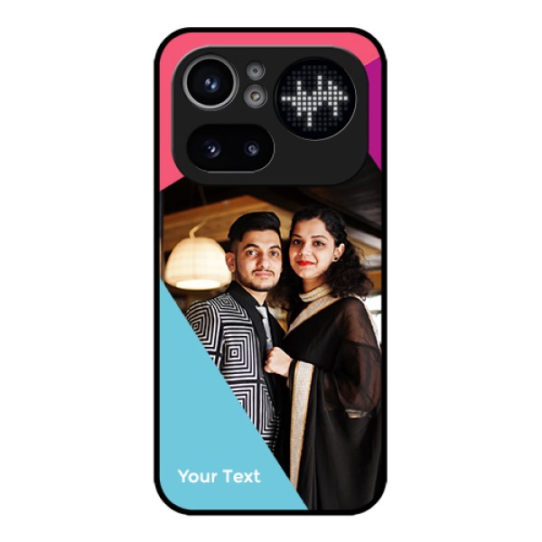 Nothing Phone 4A Pro 5G Custom Glass Phone Case - Stacked Triple Colour Design Nothing Phone 4A Pro 5G Custom Glass Phone Case - Stacked Triple Colour Design
