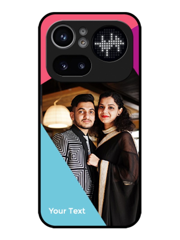 Custom Nothing Phone 4A Pro 5G Custom Glass Phone Case - Stacked Triple Colour Design